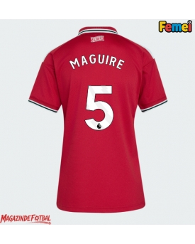 Manchester United Harry Maguire #5 Tricou Fotbal Replică 2026-27 Femei Acasa Manchester United Harry Maguire #5 Tricou Fotbal Replică 2026-27 Femei Acasa